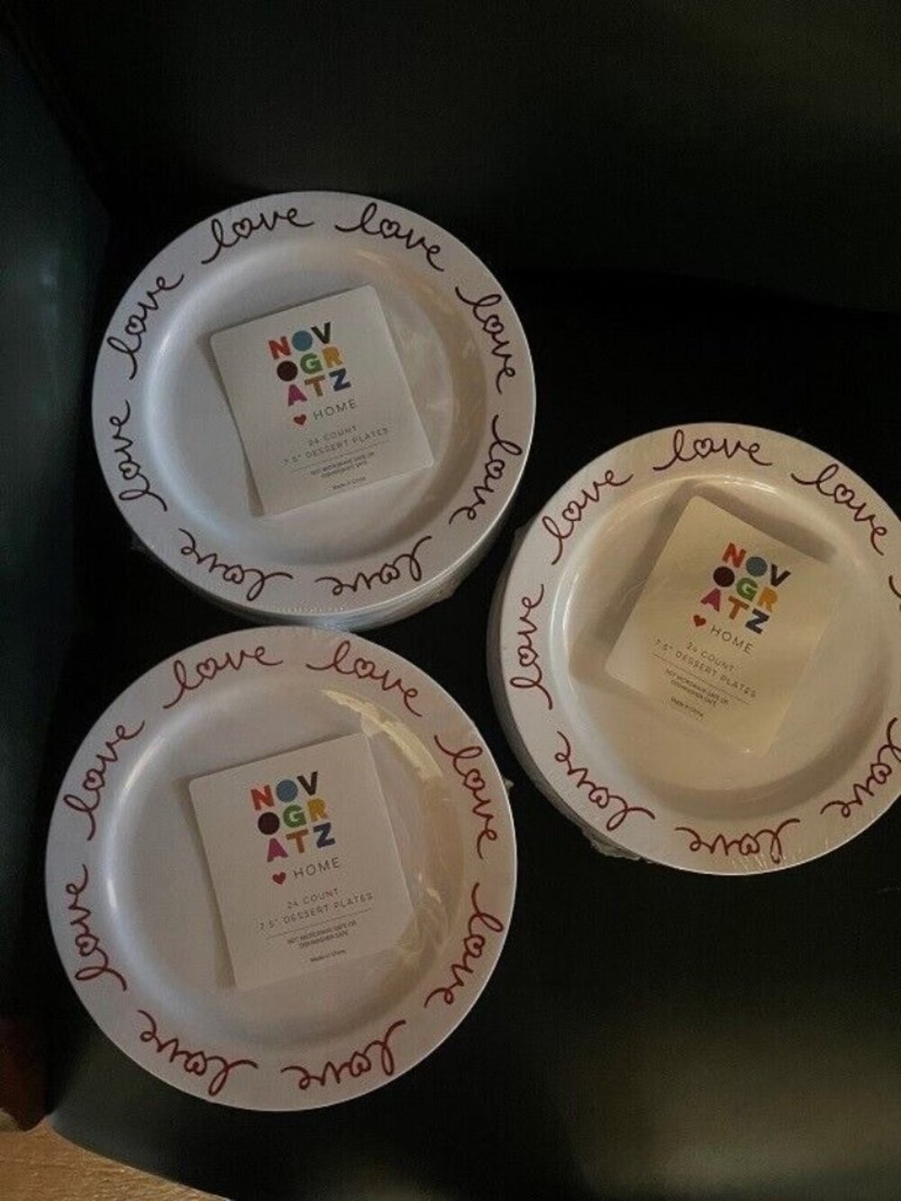 Novogratz Outdoor Home Melamine Dessert Side Dish Plates lot 76 Brand New - Picture 3 of 3